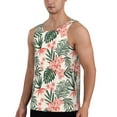 thumbnail image 2 of Fotbe Lilies Flowers Pattern Men's Quick Dry Workout Tank Top Gym Muscle Tee Fitness Bodybuilding Sleeveless T Shirt Breathable Workout Shirt-X-Large, 2 of 9