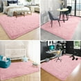 thumbnail image 5 of GPED Fluffy Area Rug,4x6 ft Soft Shaggy Rugs Fluffy Carpets, Non-Skid Plush Area Rugs for Living Room Bedroom Decor（Pink）, 5 of 7