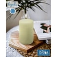 thumbnail image 2 of Hyoola 3 x 6 Ivory Unscented European Made Pillar Candles, Dripless Paraffin Wax with Smokeless Cotton Wicks, 6-Pack, 2 of 5