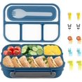 thumbnail image 1 of Bento Box 1300 ml-4 Compartimentos, Fiambrera para Niños, Contenedor de Almuerzo para Adultos/Niños/Pequeños, Fiambrera Bento Apta para Microondas, Lavavajillas y Frigorífico sin BPA (, 1 of 5