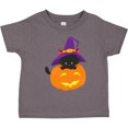 thumbnail image 3 of Inktastic Halloween Cat, Black Cat, Witch Hat, Pumpkin Boys or Girls Toddler T-Shirt, 3 of 5
