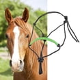 thumbnail image 2 of Horse Halter Replacement Knot Training Headstall Webbing Rope Adjustable Horse Riding Halter Wear Resistant Rope Halter, 2 of 5