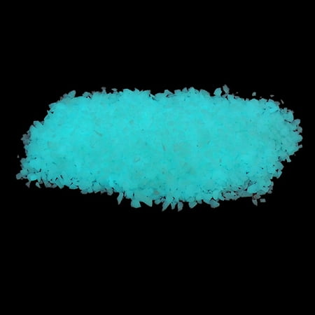Glow Stones - Aqua Color - 8oz - Small Sized (Best Outdoor Glow In The Dark Paint)