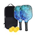 thumbnail image 1 of Pickleball Paddle Set with 2 Rackets  4 Pickleballs Racquets for Beginners Men Women, 1 of 9