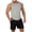 Gray, variant on gbyLJF Men Shorts Sets Summer Tank Tops and Shorts Casual Workout Sets 2 Piece Sleeveless Outfits Solid Color Suits TracksuitsDark Gray,M