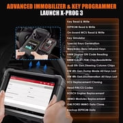 LAUNCH X431 IMMO Plus 2024 Key Fob Programming Tool Car Diagnostic Scanner with PROG3 Bi-directional, ECU Coding, 39+ Services, 2 Years Free Update
