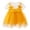 Yellow, variant on Gyratedream Baby Girls Short Sleeve Striped Lace Tulle Princess Dress Bowknot Sundress Summer Dress, Pink
