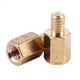 thumbnail image 5 of 100 Pzs Separador Hexagonal de Aislamiento de Laton de Tarjeta Madre M3 6 + 4 mm, 5 of 5