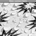 thumbnail image 5 of Monochrome Dog Crate Cover, Illustration of Repeating Blast Forms Zigzags Sun-like Graphic, Easy to Use Pet Kennel Cover for Medium Large Dogs, 35" x 23" x 27", Charcoal Grey Multicolor, by Ambesonne, 5 of 6