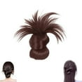 thumbnail image 2 of Clip-On Feathered Bun Wig,Messy Bun Hair Piece Claw Clip Messy Hair Buns Extensions Ponytail Hair Extensions Hair Buns Claw Clip for Women,Short Adjustable Styles Easy Hair Pieces, 2 of 6