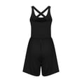 thumbnail image 6 of vigerkar Womens Athletic Romper Summer Casual Workout Running Jumpsuits One Piece Gym Yoga Outfits Beach Vacation Clothes Black, XXL, 6 of 9