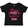 thumbnail image 3 of Inktastic My Heart Belongs to My Nana Boys or Girls Toddler T-Shirt, 3 of 5