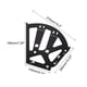 thumbnail image 2 of 2uds Zapatos Cajón Gabinete Bisagras 3 Capas Acero Muebles Bisagra Abatible Placa Marco Giratorio Estante Reemplazo Accesorios para Hogar, Negro, 2 of 7