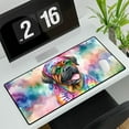 thumbnail image 3 of Hippie Mastiff Portrait Watercolor Tie-Dye Vintage Styles Desk Mat Full Keyboard Mouse Pad Mastiffs Dog Lover Gifts Idea Large Mousepad - 00014, 3 of 5