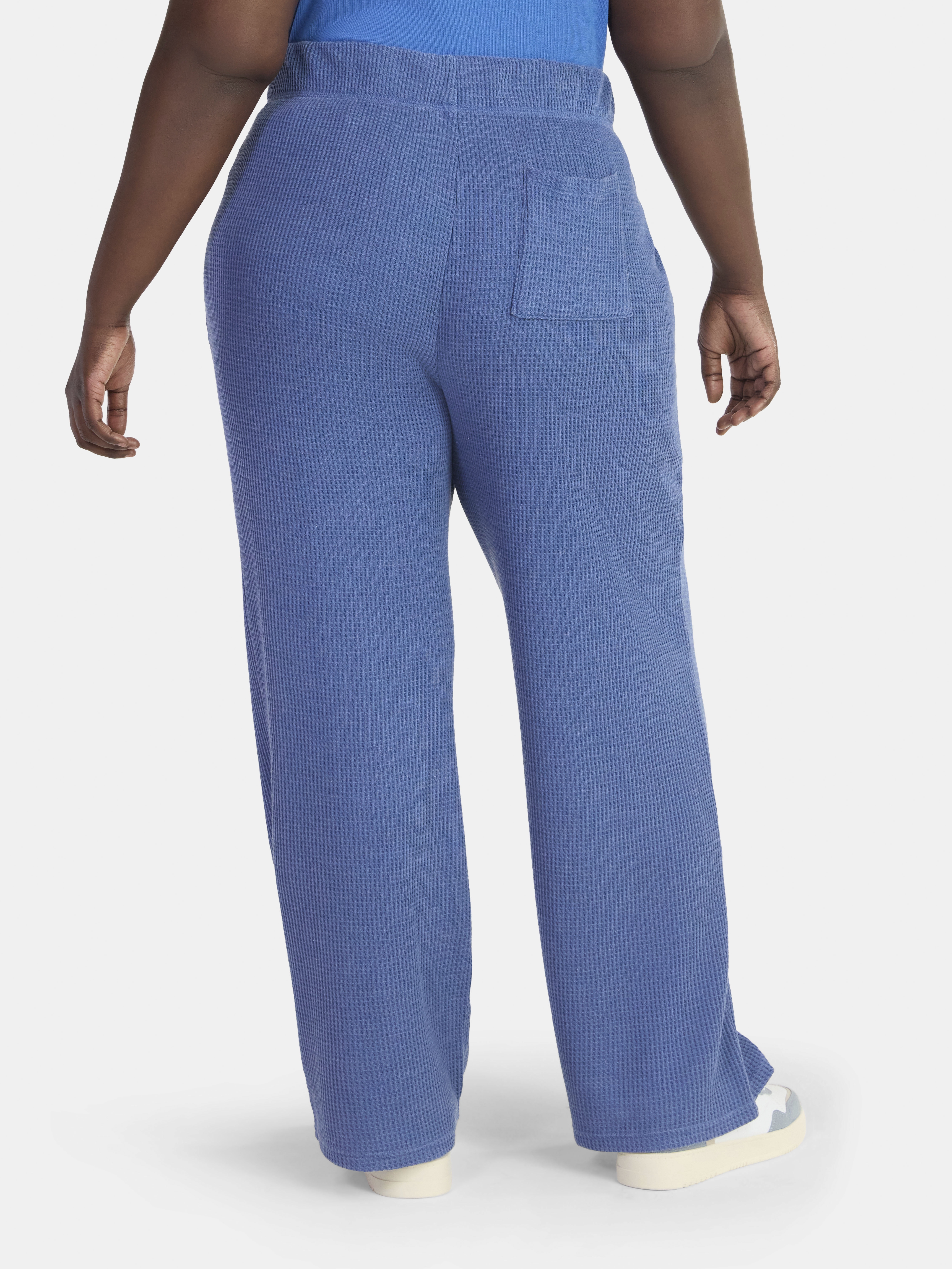 Terra & Sky Women's Plus Waffle Knit Pants, Sizes 0X-4X