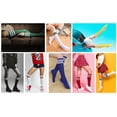 thumbnail image 7 of Womens Athletic Knee High Socks, Outdoor Sport Thigh High Stockings, Casual Stripes Tube Socks(1 Pair), 7 of 7