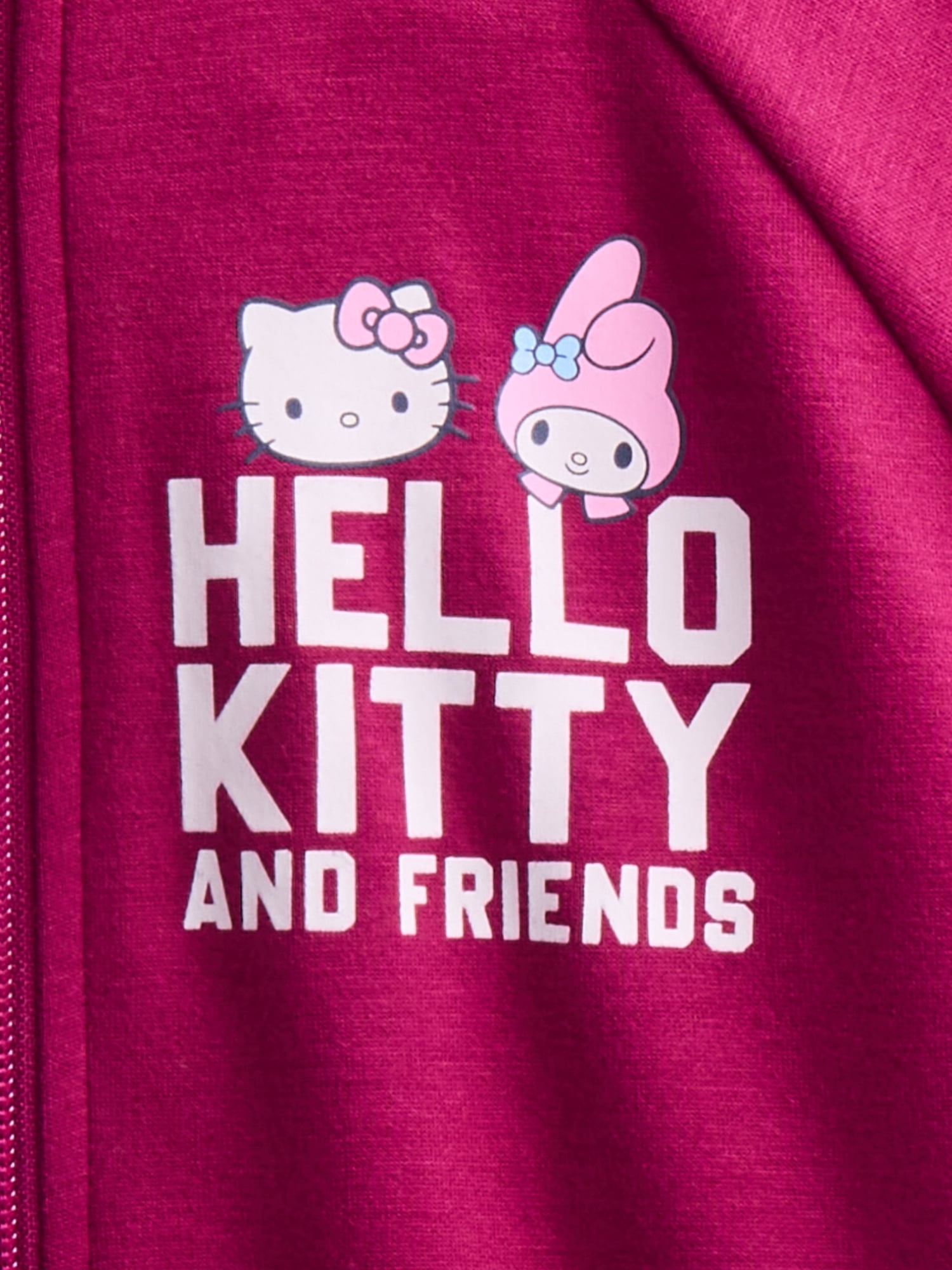 Hello Kitty Toddler Girls Full-Zip Tracksuit Jacket and Pants Set, 2 Piece, Sizes 12M-5T