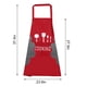 thumbnail image 4 of Monstrate Delantal de cocina Delantal impermeable a prueba de aceite para mujer Babero de cocina ajustable para el hogar con accesorio de herramienta de Herramientas y accesorios para hornear Rojo Monstrate HA003509-03, 4 of 6