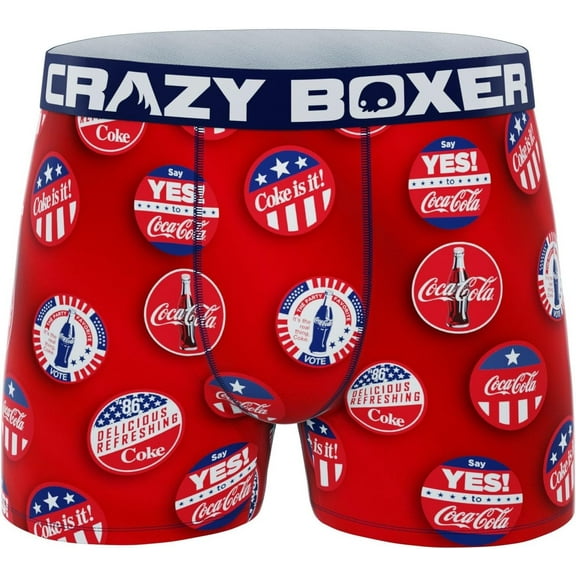 CRAZYBOXER Men's Underwear Coca Cola Freedom of movement Stretch Boxer Brief Durable