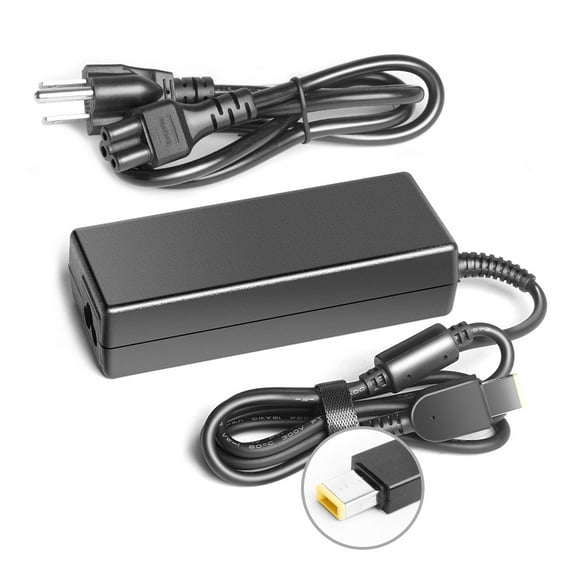 Laptop Charger 90W 20V 4.5A Power Supply Rectangle USB AC Adapter for Lenovo ThinkPad G40-30 G40-45 G40-70 L440 L450 L460 L470 L540 L560 L570 P50s S431