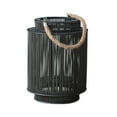 thumbnail image 1 of Rustic Natural Rattan Candle Lanterns Pillar Candle Holder Hanging Lantern, 1 of 8