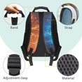 thumbnail image 5 of Garronmavis Fire Ice Wolf 17-inch Large Capacity Kids School Backpack, Multi-Pocket Elementary Student Bookbag with Adjustable Shoulder Straps, Suitable for Boys Girls Daily School, 5 of 8