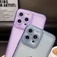 thumbnail image 2 of for iPhone 7/8 Sparkly Cute Transparent Case, Soft Silicone TPU, Camera Raised Protection, Anti-Slip and Anti-Shock, Glittering Suitable for Women, Girls - Purple, 2 of 7