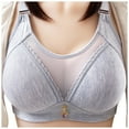 thumbnail image 2 of ZZwxWA Bras for Women No Underwire Adjustable Sports Bras for Women Bra Bralette Bras for Women Front Closure Plus Size Bras, 2 of 3