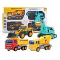 thumbnail image 1 of Juguetes para vehículos de construcción, juego de camiones de juguete de ingeniería, juego de juguetes para excavadoras, juguetes para vehículos de ingeniería para niños, funcionalidad inteligente, 1 of 8