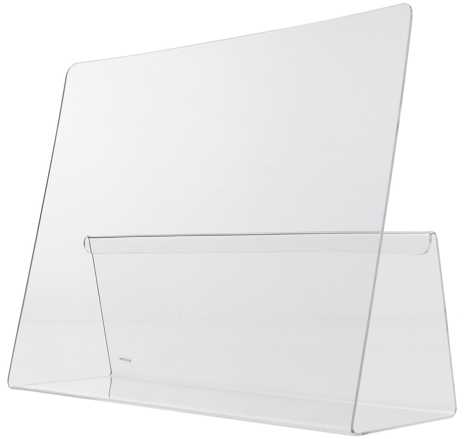 Norpro Cookbook Holder Durable Acrylic Stand Splatter Guard 12.5