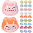 thumbnail image 1 of 50 piezas de adorables cuentas de cerámica con forma de gato de la suerte, accesorios de joyería para hacer tú mismo, 1 of 3