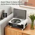 thumbnail image 3 of ST-CARE Rechargeable Vintage Portable CD Player with Bluetooth for Home, White, 3 of 7