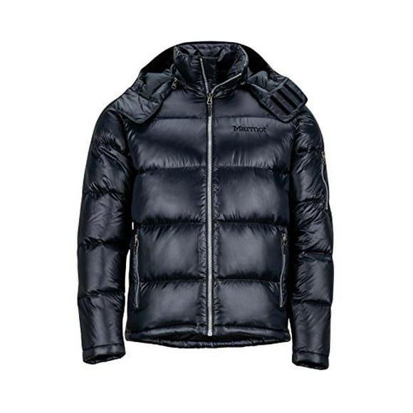 Marmot Men's Stockholm Down Puffer Jacket, Fill Power 700, Jet Black, Medium