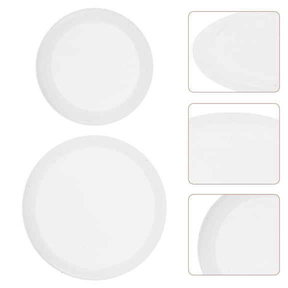 TABLETREANDS 2Pcs Non-medical Stethoscope Diaphragm Round White Pvc For Medical Examination Adults And Children 1.70X0.08X0.08in