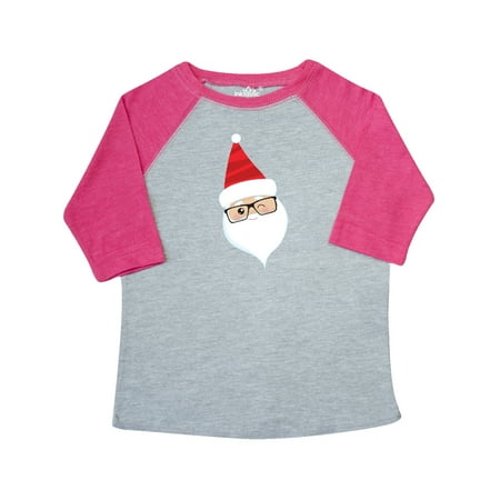 

Inktastic Santa Claus Hipster Santa Winking Santa Red Hat Gift Toddler Boy or Toddler Girl T-Shirt