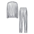 thumbnail image 5 of iiniim Women Sauna Suit Weight Loss Sweat Suits Pants Gym Workout Top Fitness Activewear Size L-4XL Grey XL, 5 of 7
