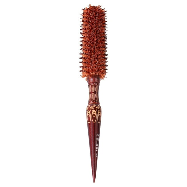 Cepillo de pelo redondo antiestático, ligero y apto para secado con secador. M