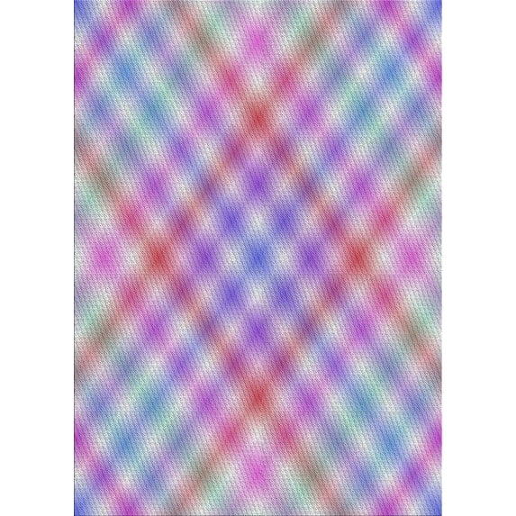 Ahgly Company Machine Washable Indoor Rectangle Transitional Thistle Purple Area Rugs, 4' x 6'