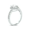 thumbnail image 2 of SZUL Women's 2 Carat TW Oval Lab Grown Diamond Engagement Ring in 14K White Gold, 2 of 6