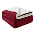 thumbnail image 4 of Reversible Sherpa Fleece Throw Twin Queen Size Soft Warm Sofa Bed Couch Blankets, 4 of 9
