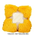 thumbnail image 2 of Warm Throw Blanket Soft and Cozy 51x63 Inches Yellow Lightweight Flannel Fleece for Bed Couch All Seasons Gift Idea, 2 of 5
