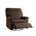 thumbnail image 6 of Birch Hill Swivel Glider Recliner Stella Contrast Piping, Brown, 6 of 7