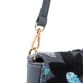 thumbnail image 2 of YIFEI Linen Sequin Embroidered Floral Shoulder Bag for Wedding Party, 2 of 5