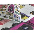 thumbnail image 3 of Ambesonne Colorful Quilted Coverlet 3 Pcs, Vintage Old Cameras, Queen Size, Multicolor, 3 of 4