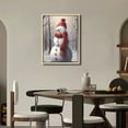 thumbnail image 4 of Nawypu  Winter Christmas Canvas Wall Art Paintings Happy Snowman With A Red Scarf Decor Gifts Without Frame, 4 of 4