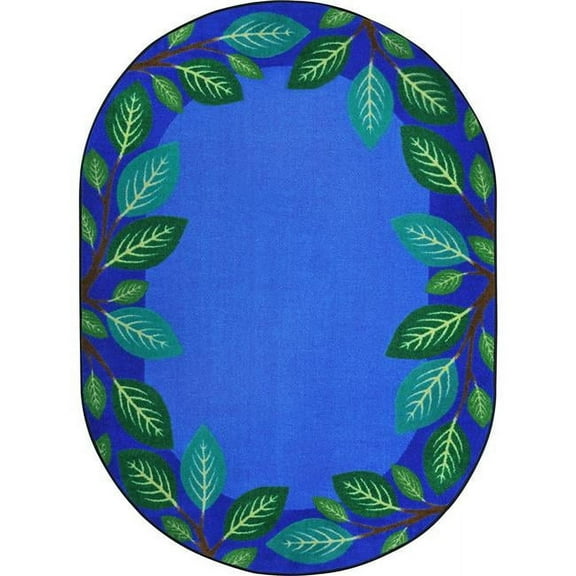 Breezy Branches Rug in Multi - Oval  5.4 in. x 7.8 in.