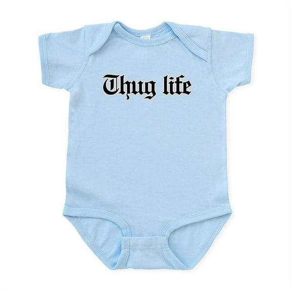 CafePress - Thug Life, Gangster, Baby, G, Thug Infant Bodysuit - Baby Light Bodysuit, Size Newborn - 24 Months