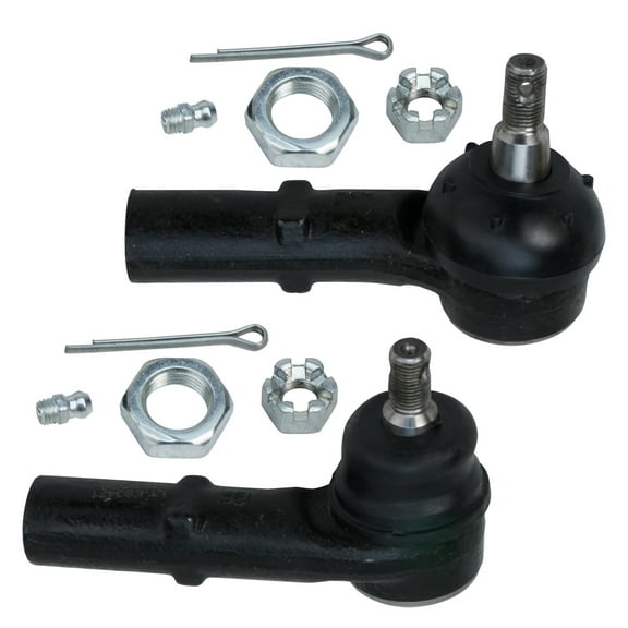 Detroit Axle - 2pc Front Tie Rods for 1997-2000 Contour Mercury Mystique, 1999-2002 Cougar, Outer Tie Rod Ends Replacement