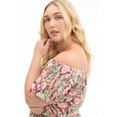 thumbnail image 3 of June + Vie Women's Plus Size Off-The-Shoulder Maxi Dress, 3 of 4