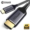 thumbnail image 2 of QGeeM USB C a HDMI Cable 4K tipo C HDMI Thunderbolt3 convertidor para MacBook Huawei Mate 30 USB-C HDMI adaptador USB tipo C a HDMI Tan Jianjun unisex, 2 of 2